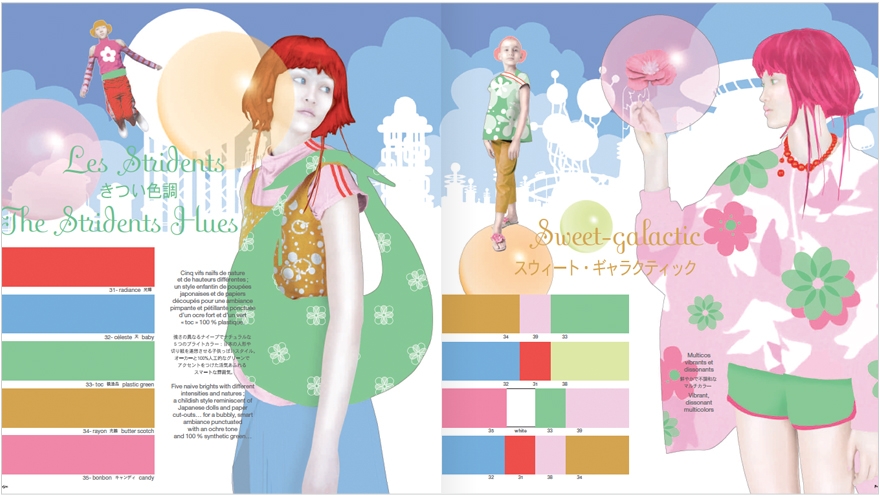 Valentine Hébert - cahier de tendance couleur Promostyl