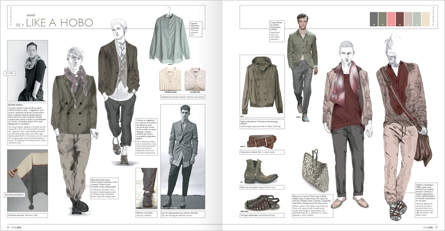 Valentine Hébert - cahier de tendance homme Promostyl